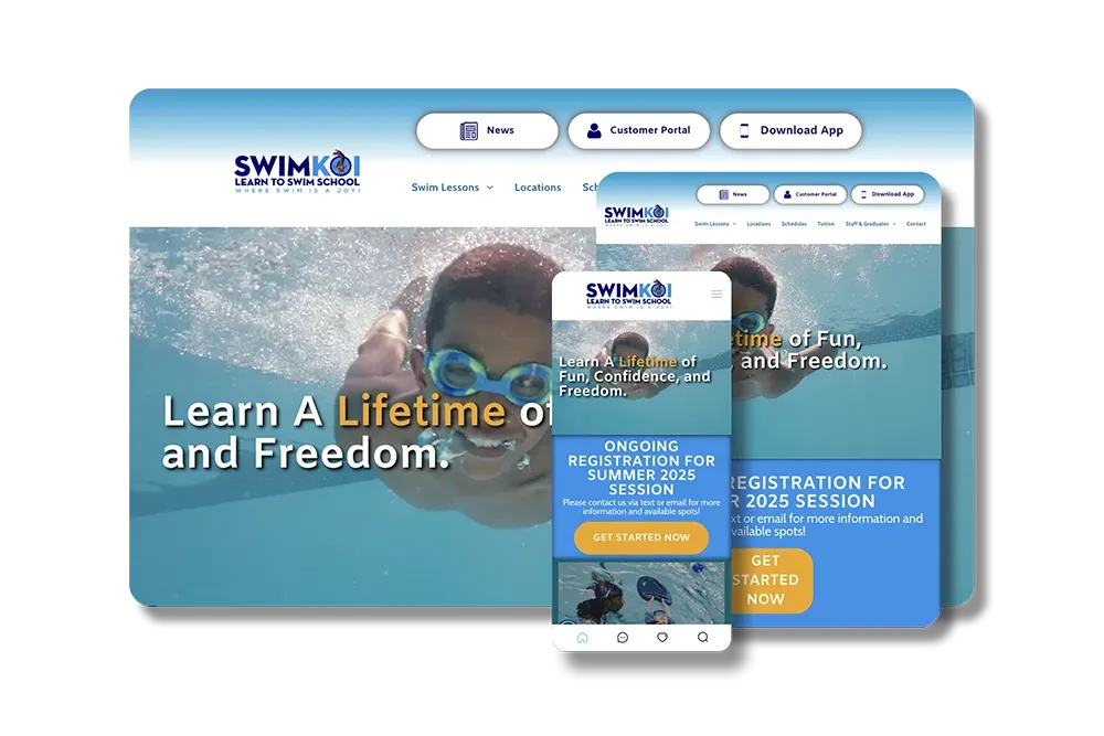 Woman using a laptop, viewing a spreadsheet and data charts on the screen.