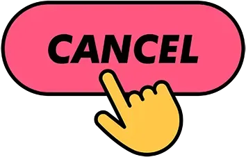 cancel sign up icon
