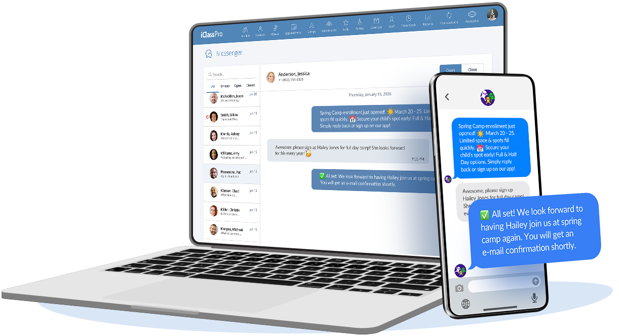 Dashboard displaying analytics