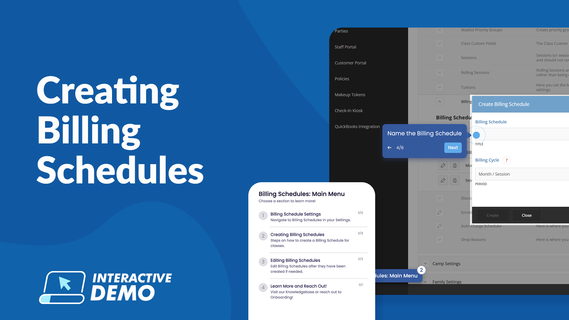 Creating Billing Schedules