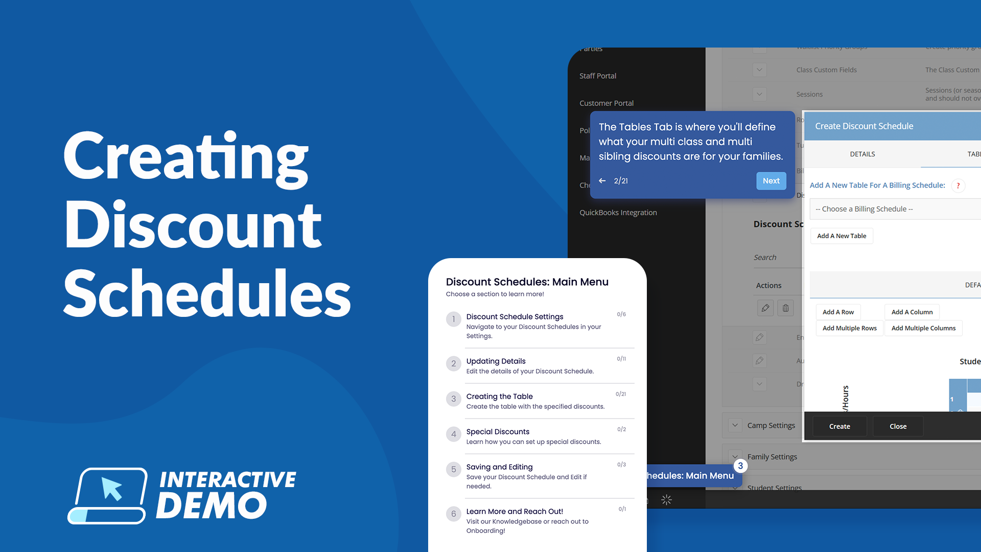 Creating Discount Schedules