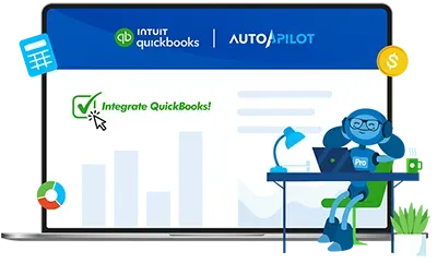 A robot is sitting at a desk using a laptop computer.