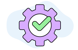 Gear Icon depicting how to maintain control and flexibility