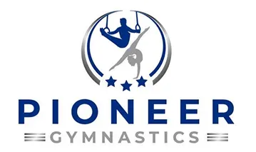 Pioneer Gymnastics logo on white