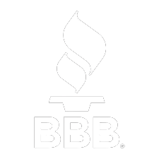 The bbb logo has a flame coming out of it.