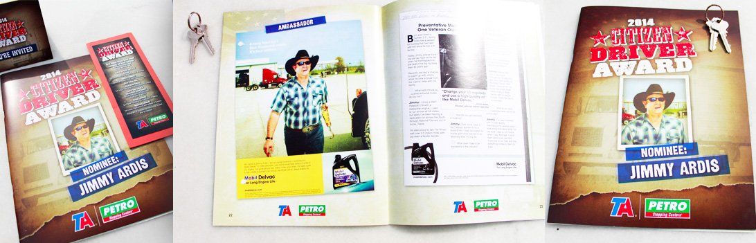 A magazine with a picture of a man in a cowboy hat