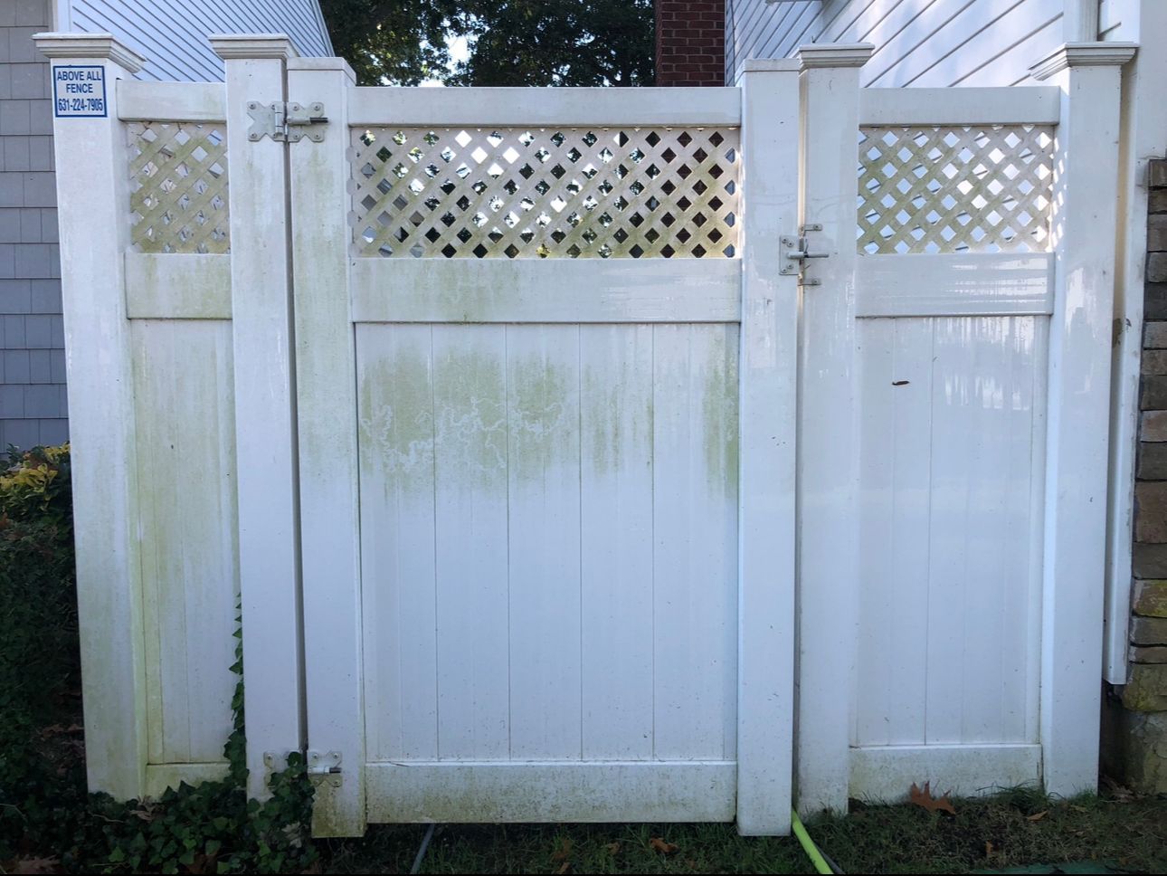 pressure washing concrete surface