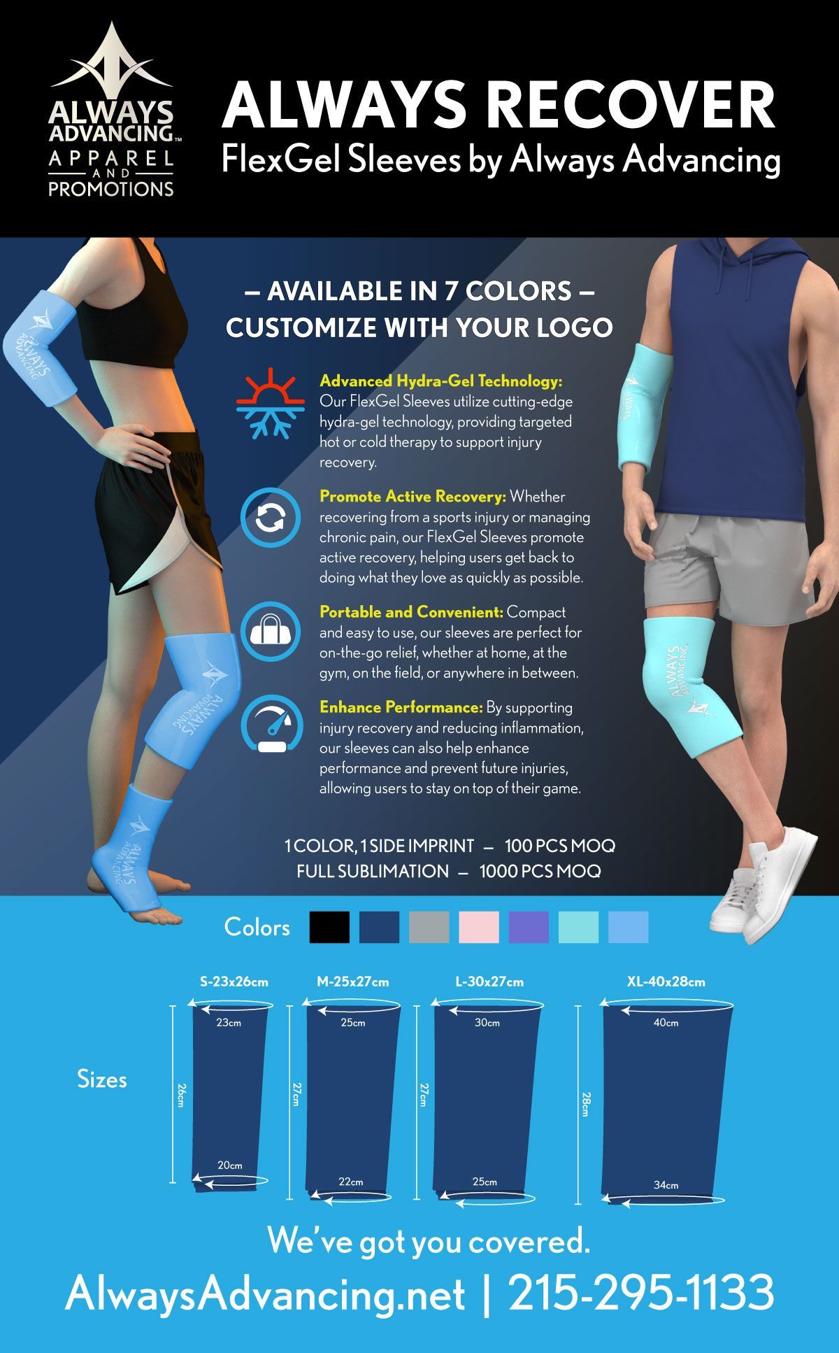 Hot or Cold Recovery Sleeves Infographic