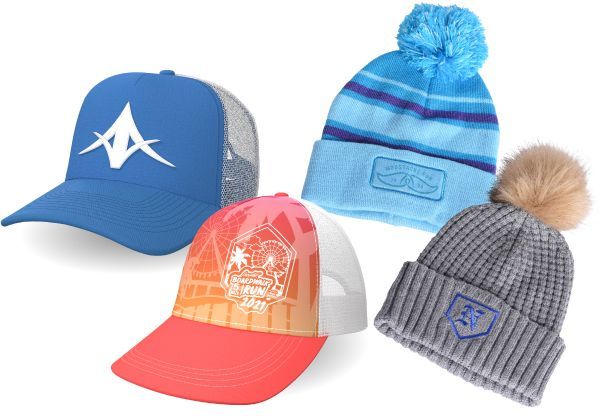 photo of an assortment headware