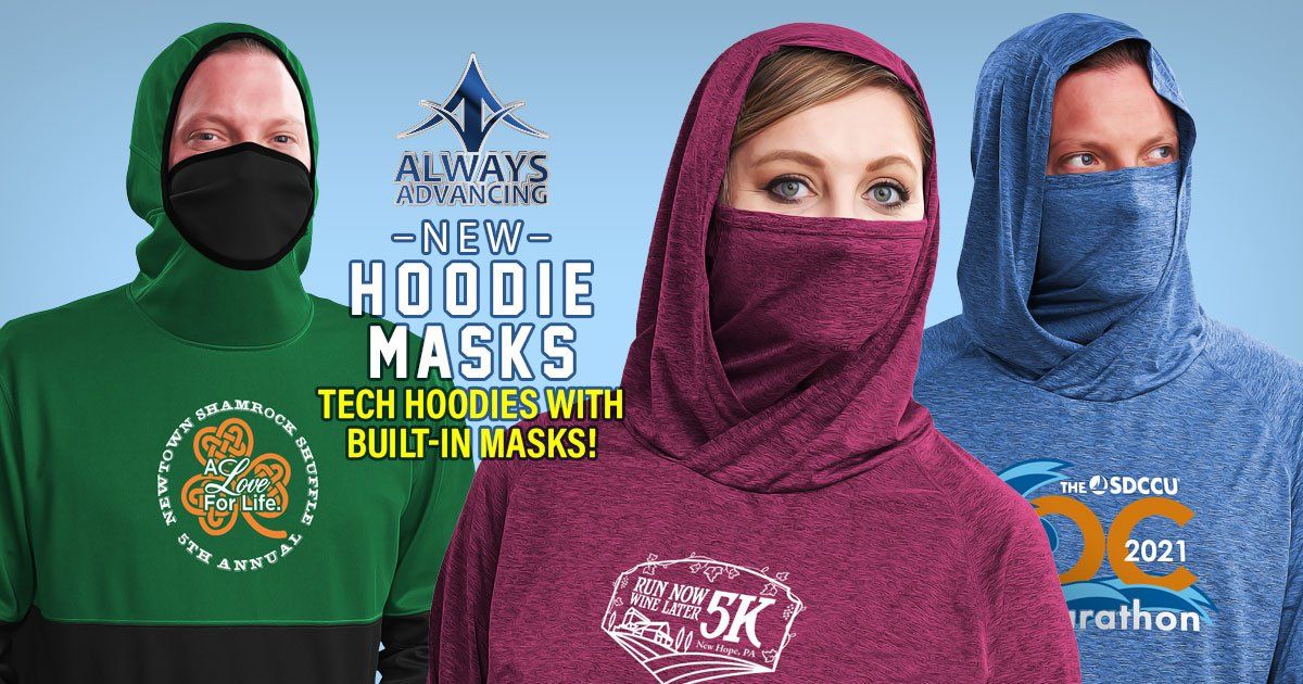 Masked Hoodie, Hoodies with Face Coverings, Transitional Hoodies