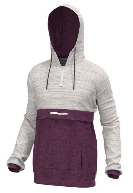 Hoodie - Two-Tone Heather w/ Dual Front Pockets