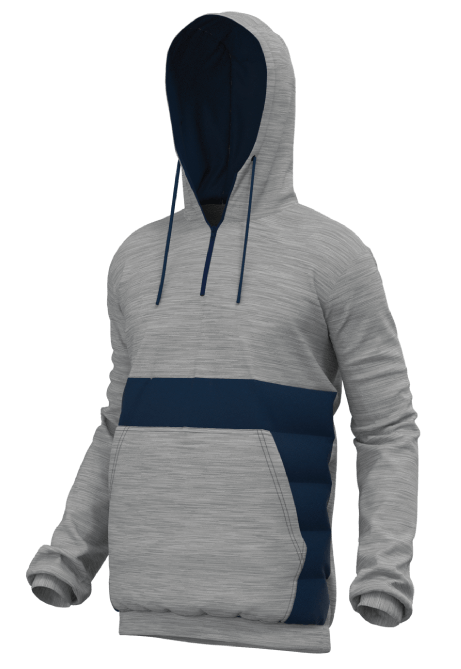 Hoodie - Qtr-Zip w/ Front Pocket & Insulated Lower Panel