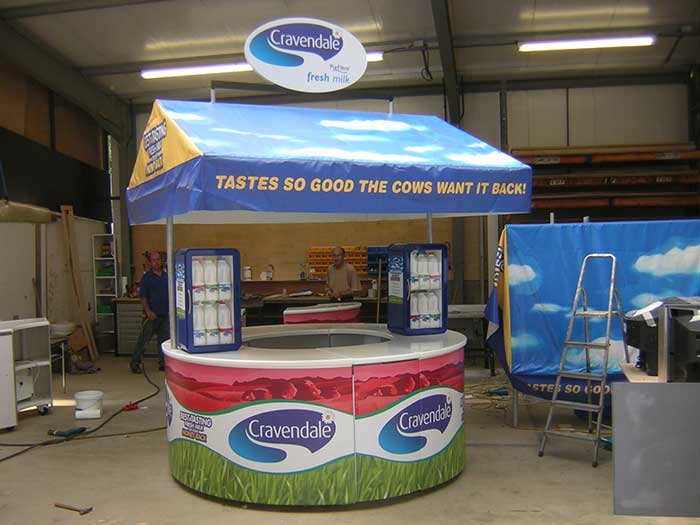 Cravendale Kiosk trailer build