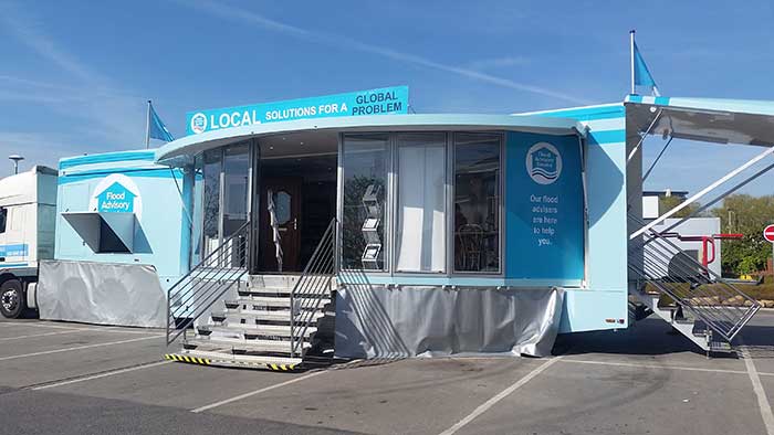 Flood Advisory Service exhibition trailer