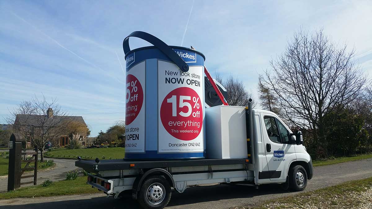 Wickes exhibition trailer