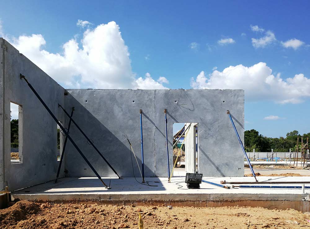 Tilt-Up Panels In A Construction Site — McCoy Concreting in Toowoomba, QLD