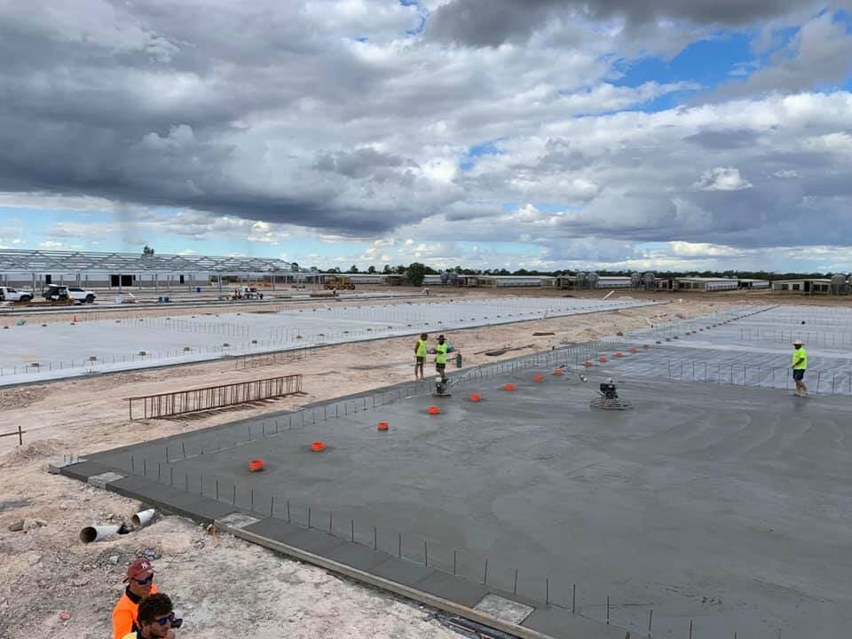 Concrete slab for property in Westbrook, QLD | McCoy Concreting