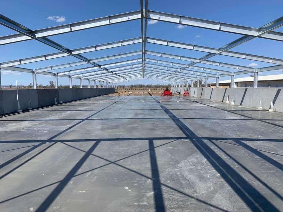 Concrete Farm Shed — Concreting in Westbrook, QLD
