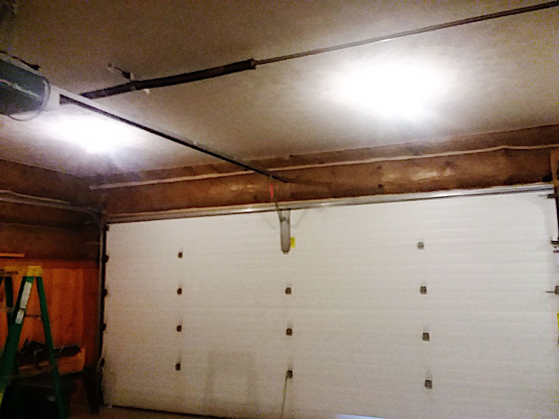 At the back of the horizontal tracks?