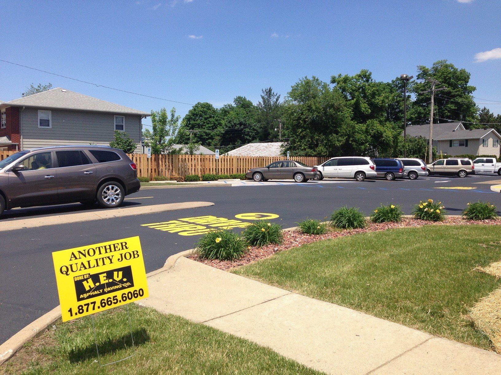 HEV Advertisement Sign — Houston, TX — HEV Asphalt Paving Co.