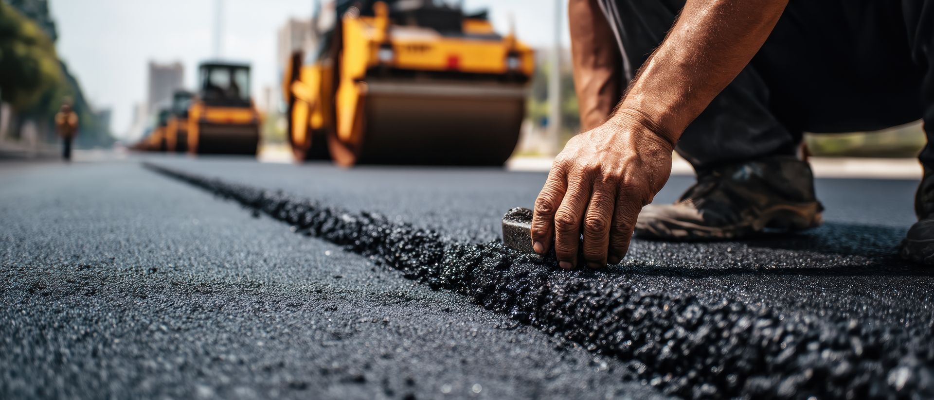 Asphalt crack repair work paving services