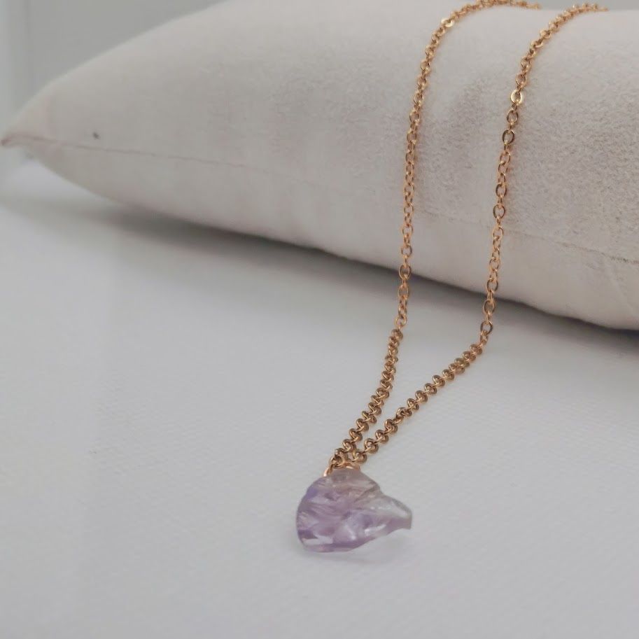 ruwe ametrien ketting