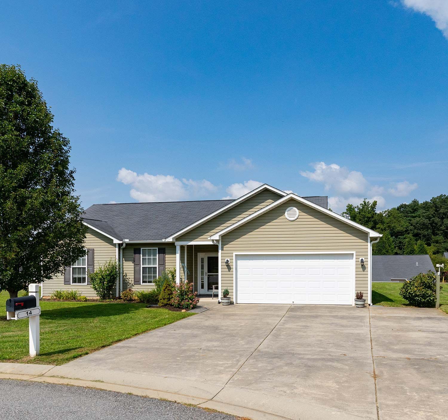 House with concrete driveway
