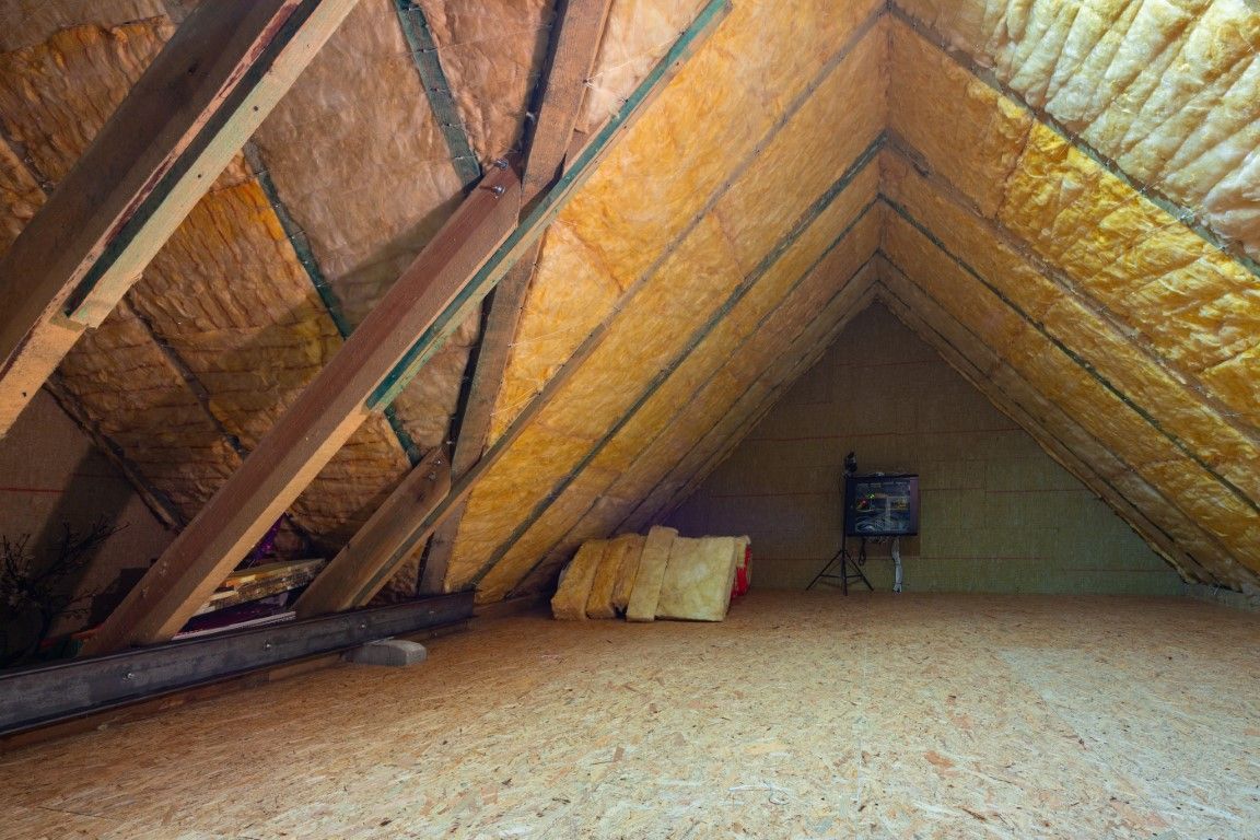 Attic professionally insulated with fibreglass panels, providing superior thermal protection and energy efficiency for a warmer, cost-saving home in County Limerick.