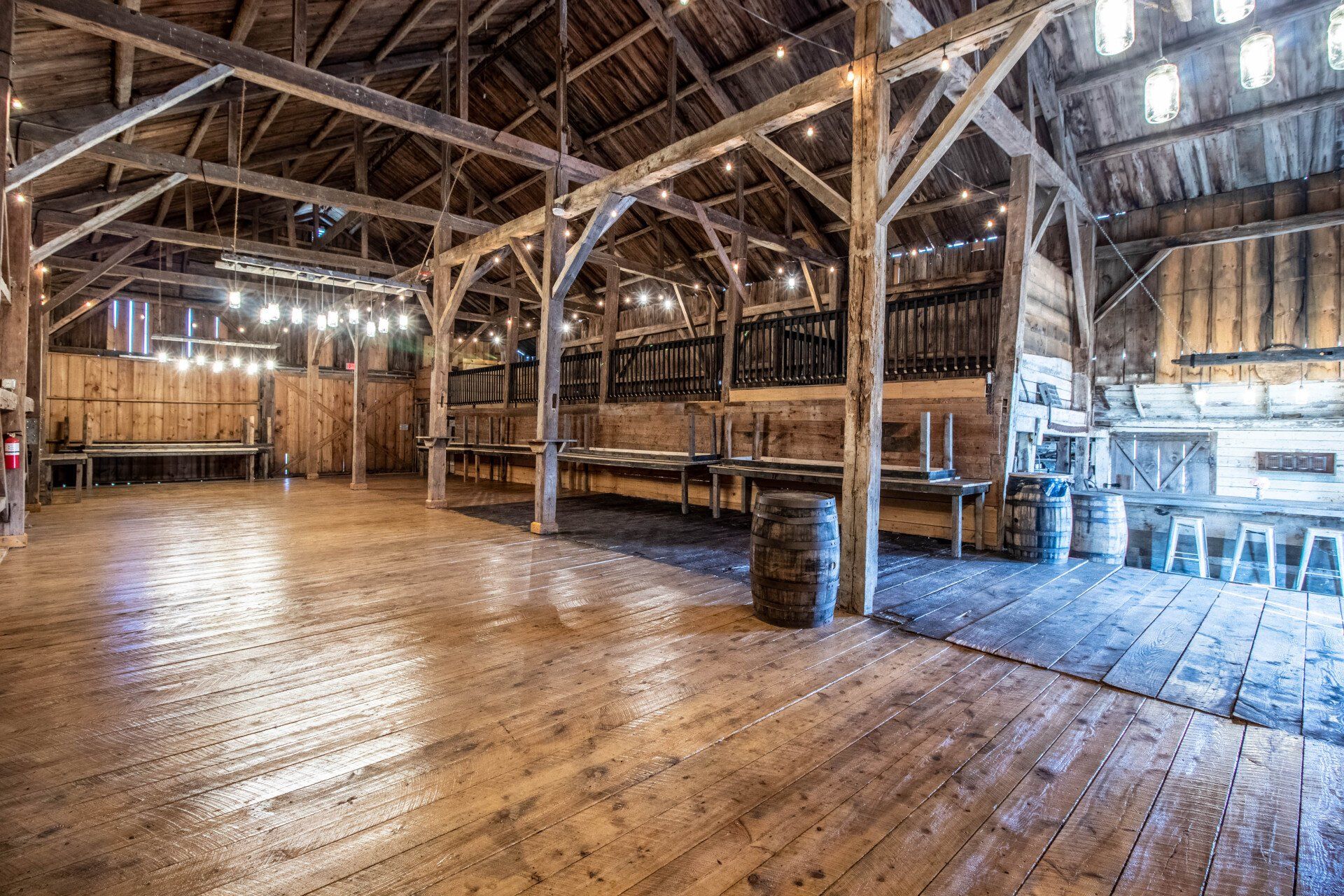 Inside look of the barn — Dayton, ME — This Old Barn