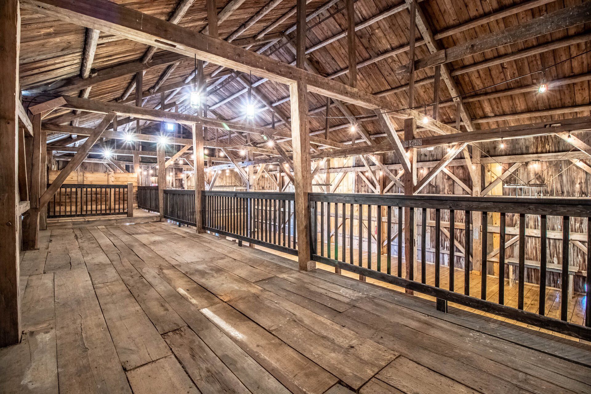 Upper deck of the barn — Dayton, ME — This Old Barn