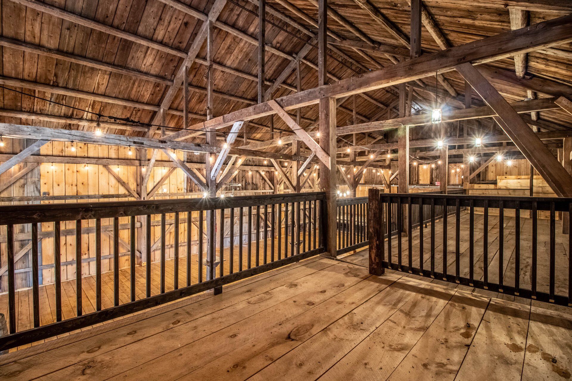 The other side of the barn upper deck — Dayton, ME — This Old Barn