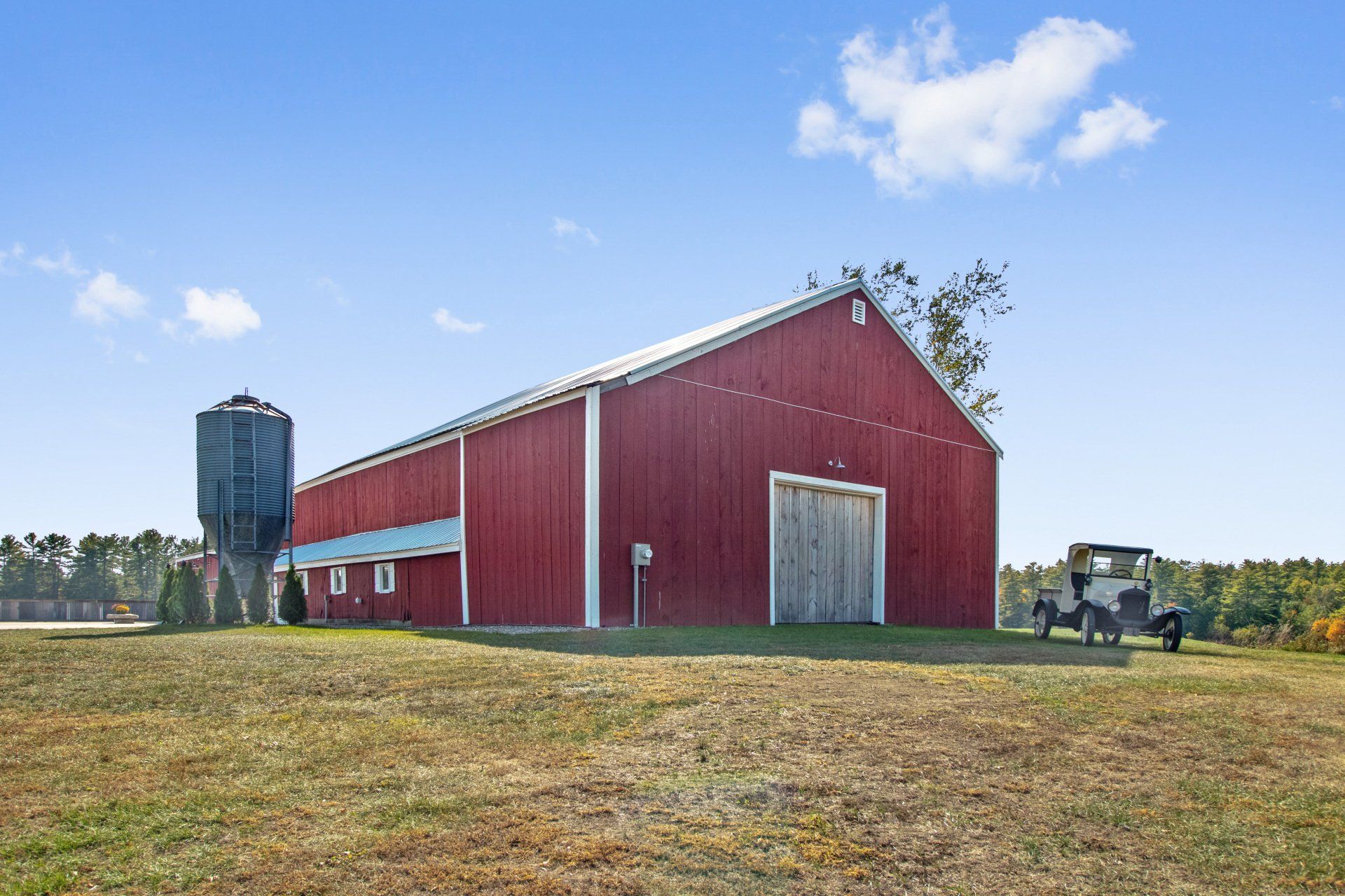 Barn's view during noon — Dayton, ME — This Old Barn