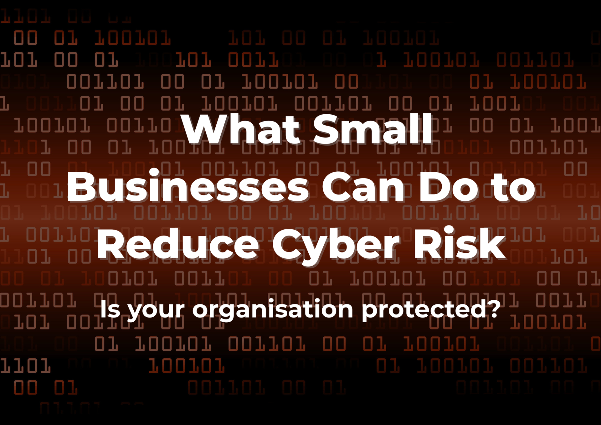 What Small Businesses Can Do to Reduce Cyber Risk