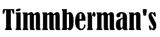 A black and white logo for timmberman 's on a white background