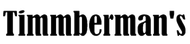 A black and white logo for timmberman 's on a white background