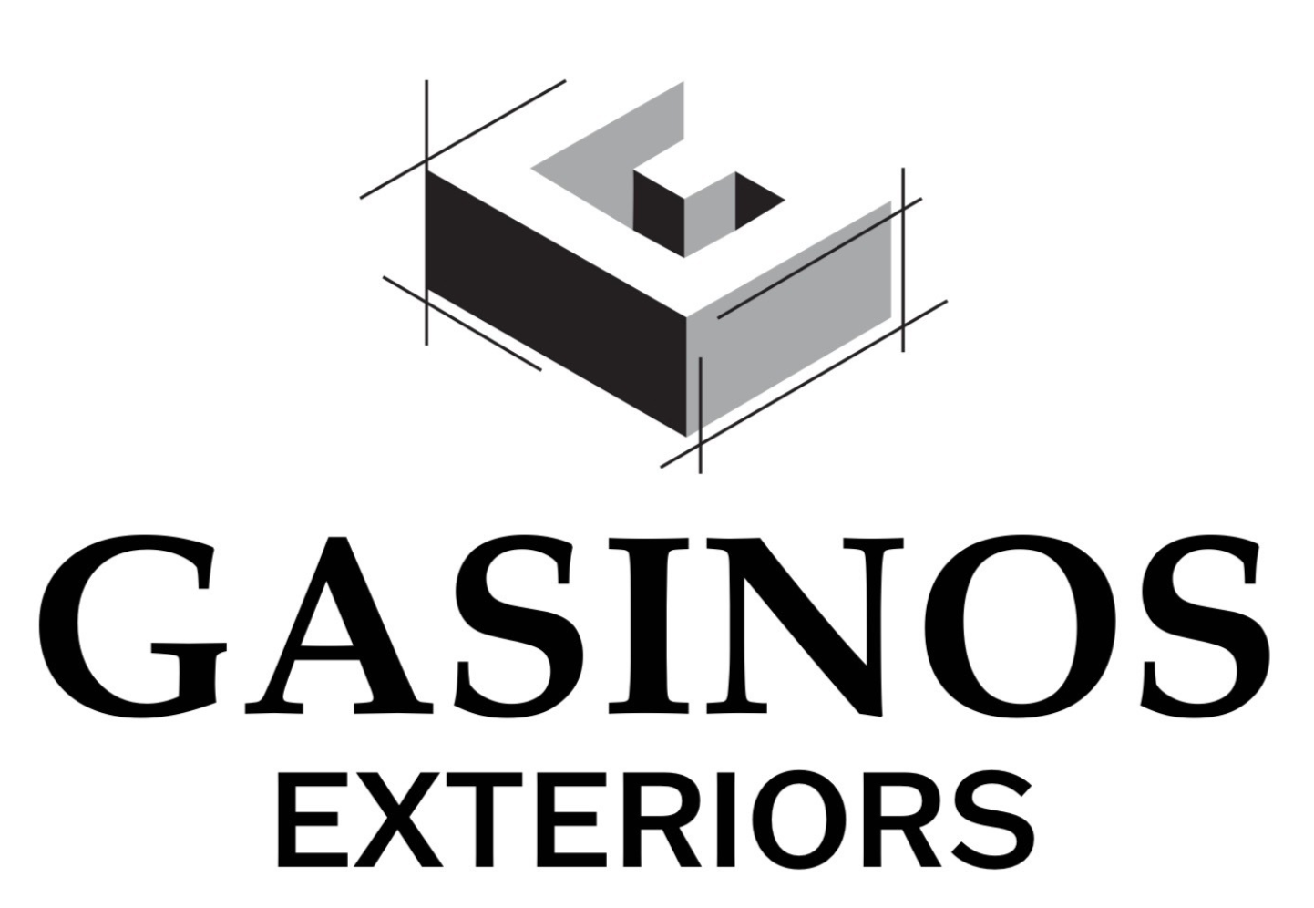 Logo of "Gasinos Exteriors" with a stylized architectural "G" above the text.