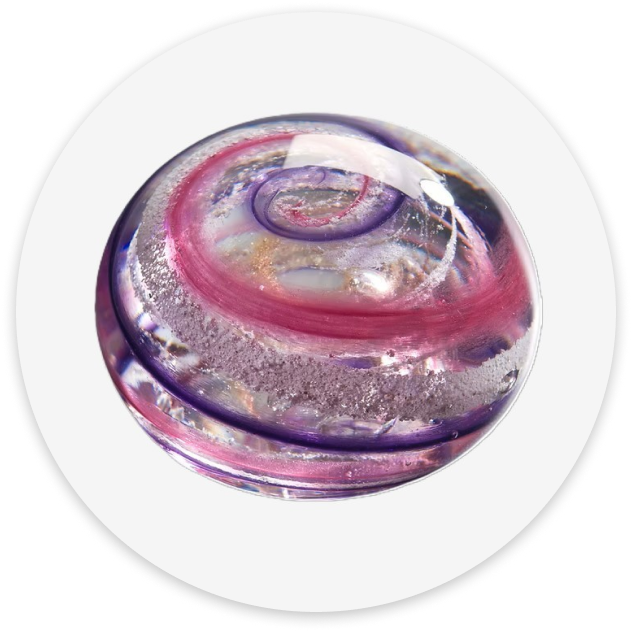 Glass Memorial Orb Keepsake