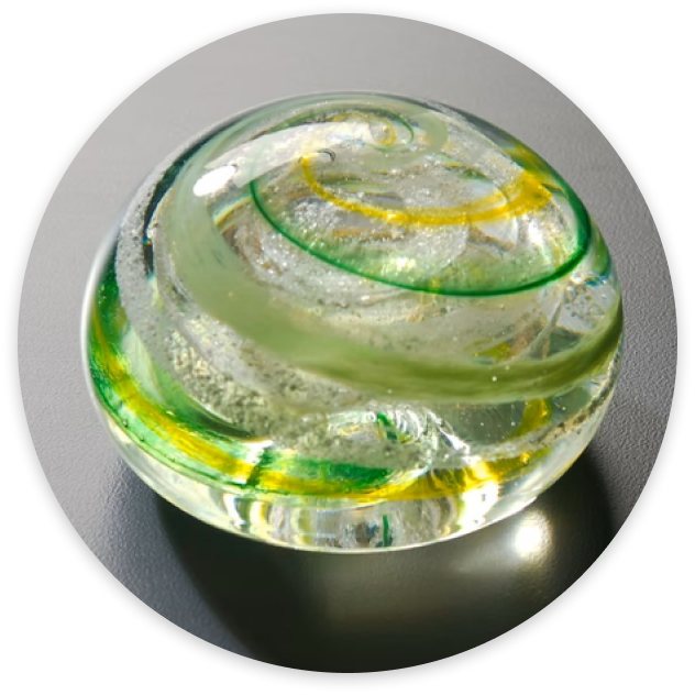 Glass Memorial Orb Keepsake