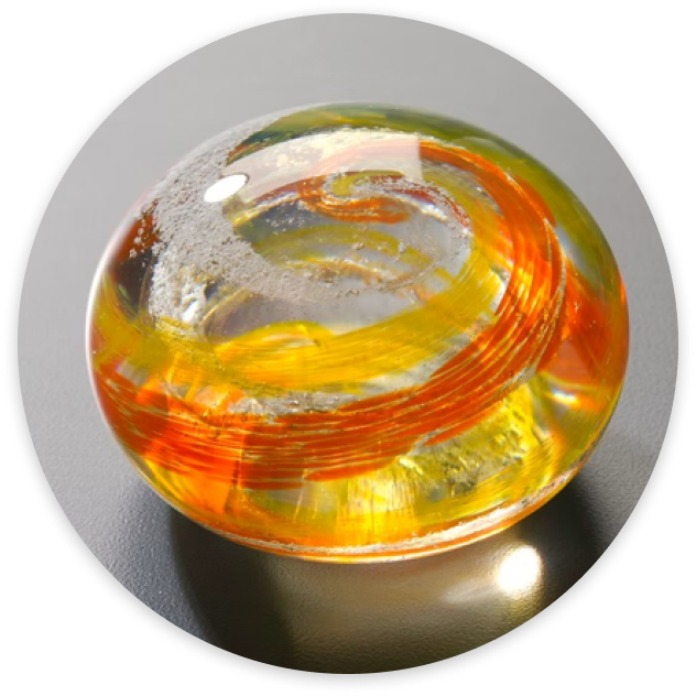 Glass Memorial Orb Keepsake