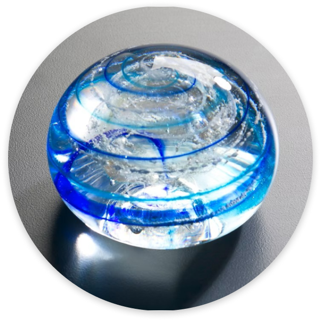Glass Memorial Orb Keepsake