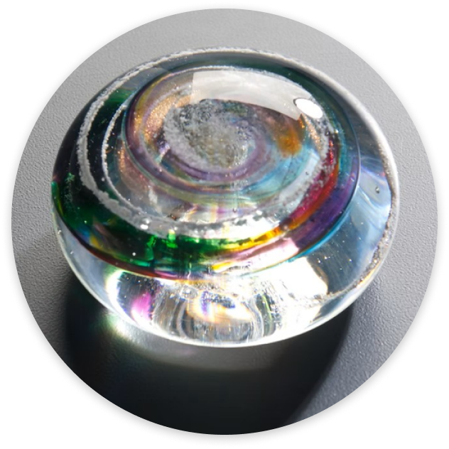 Glass Memorial Orb Keepsake