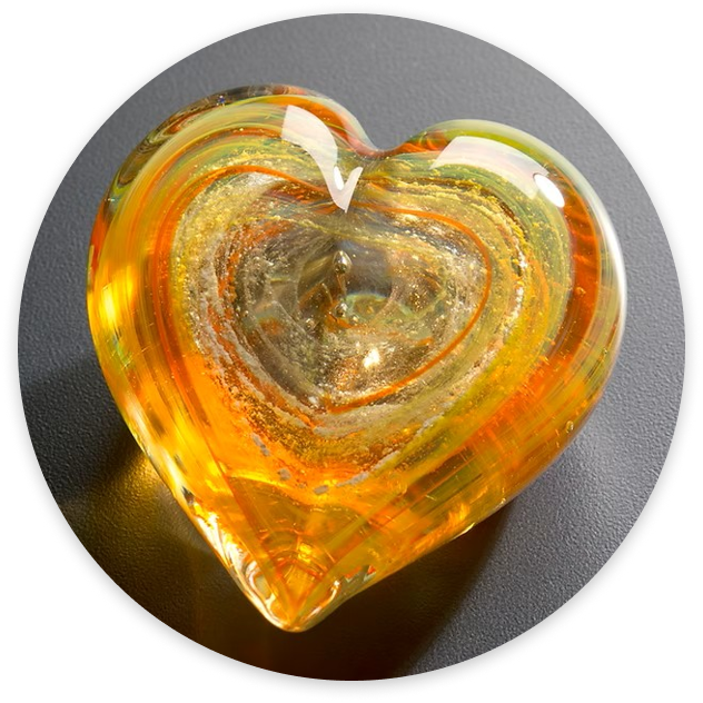 Glass Memorial Heart Keepsake