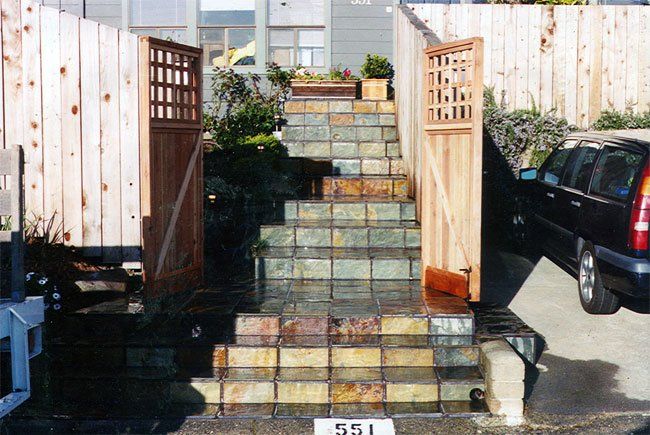 Decorative Concrete Stairs — Fairfield, CA — J S L Landscaping & Maintenance Inc.