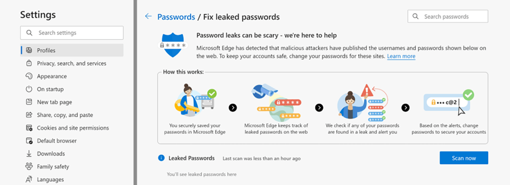 Password Monitor Settings