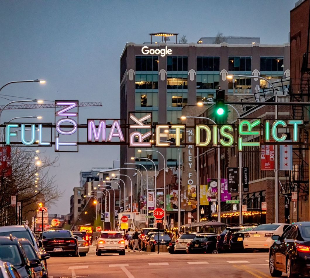 Fulton Market District Sign
