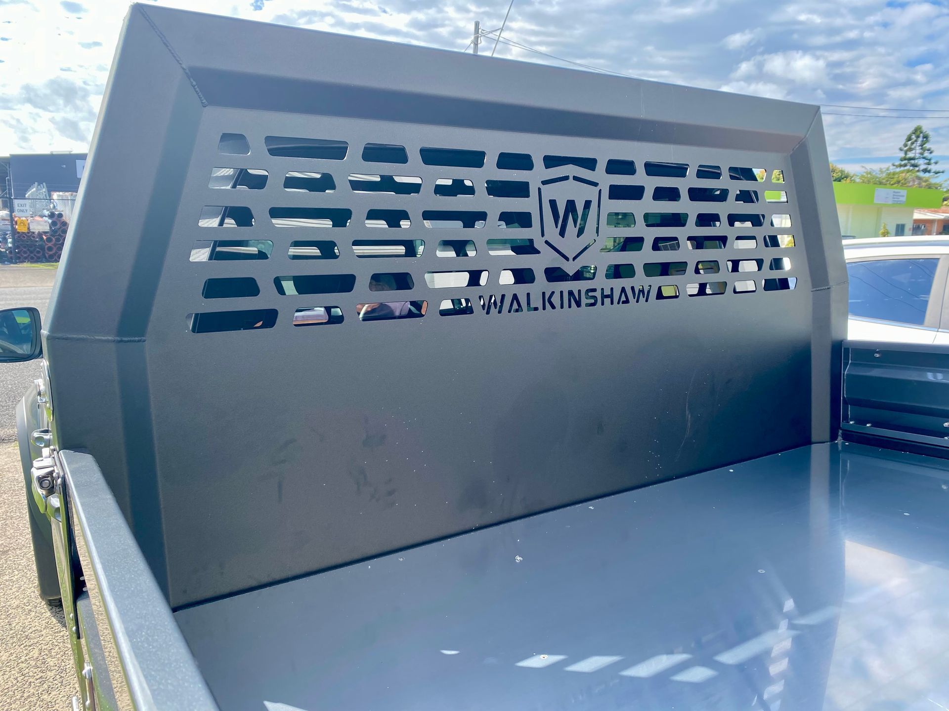 The back of a truck with a grille on it  — PSE Stainless Steel Fabrications in Manunda, QLD