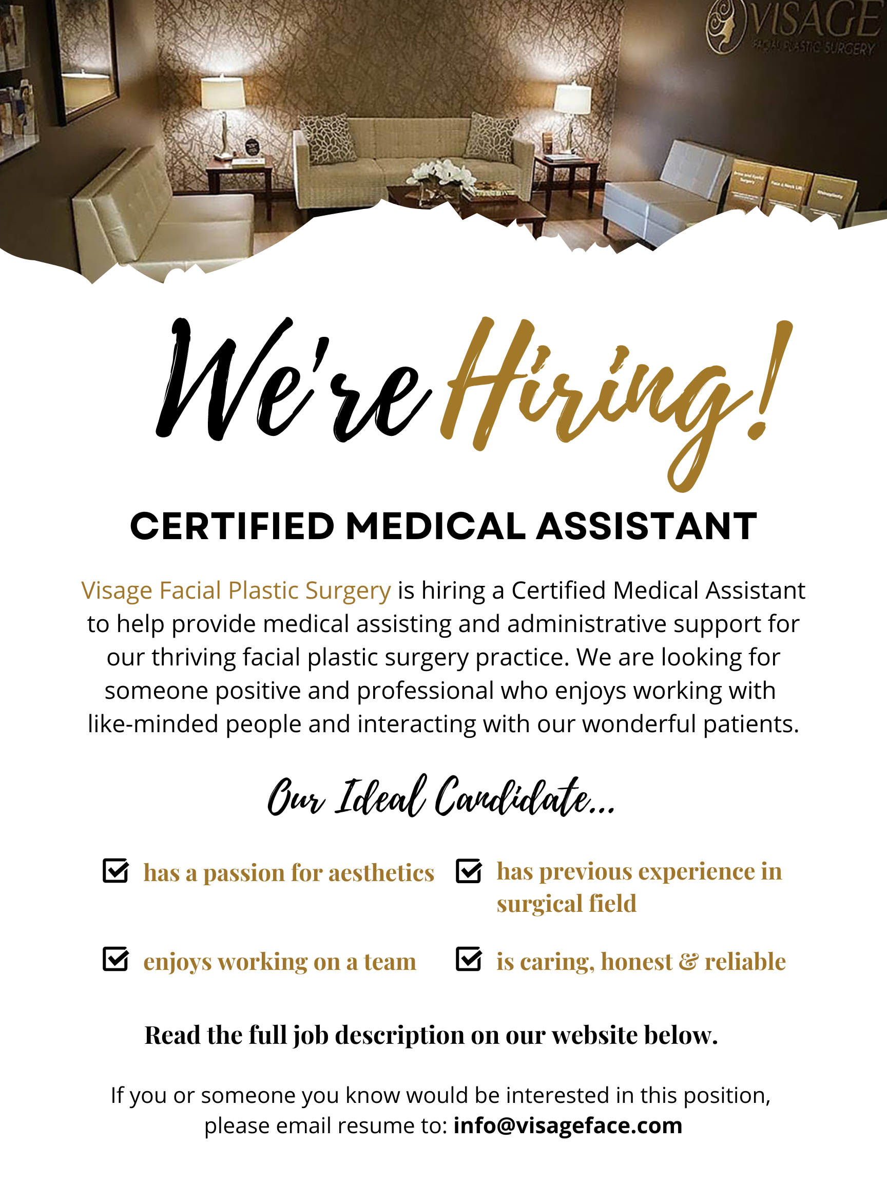 hiring certified medical assistant