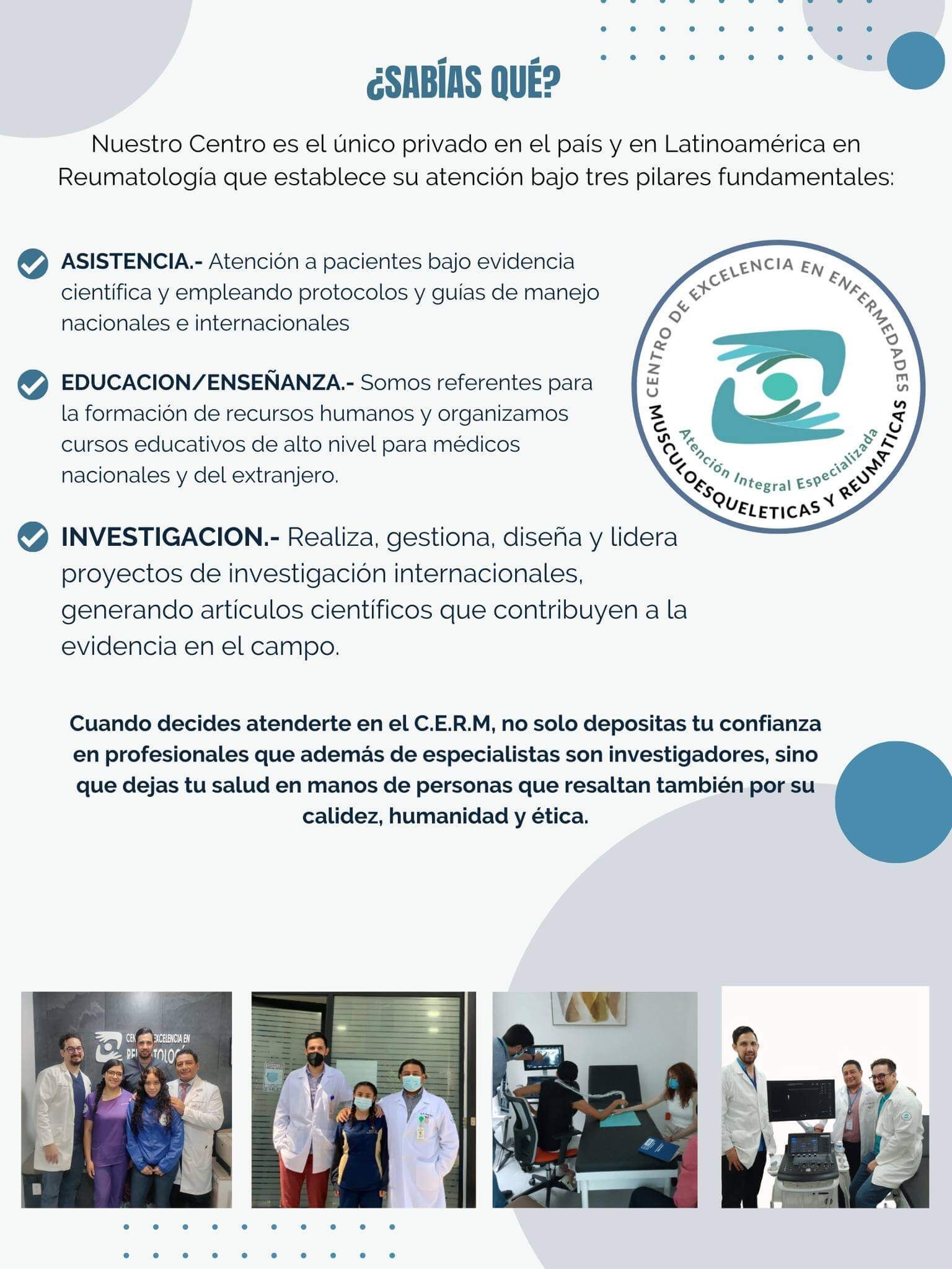 Asistencia, educacion, enseñanza, investigacion
