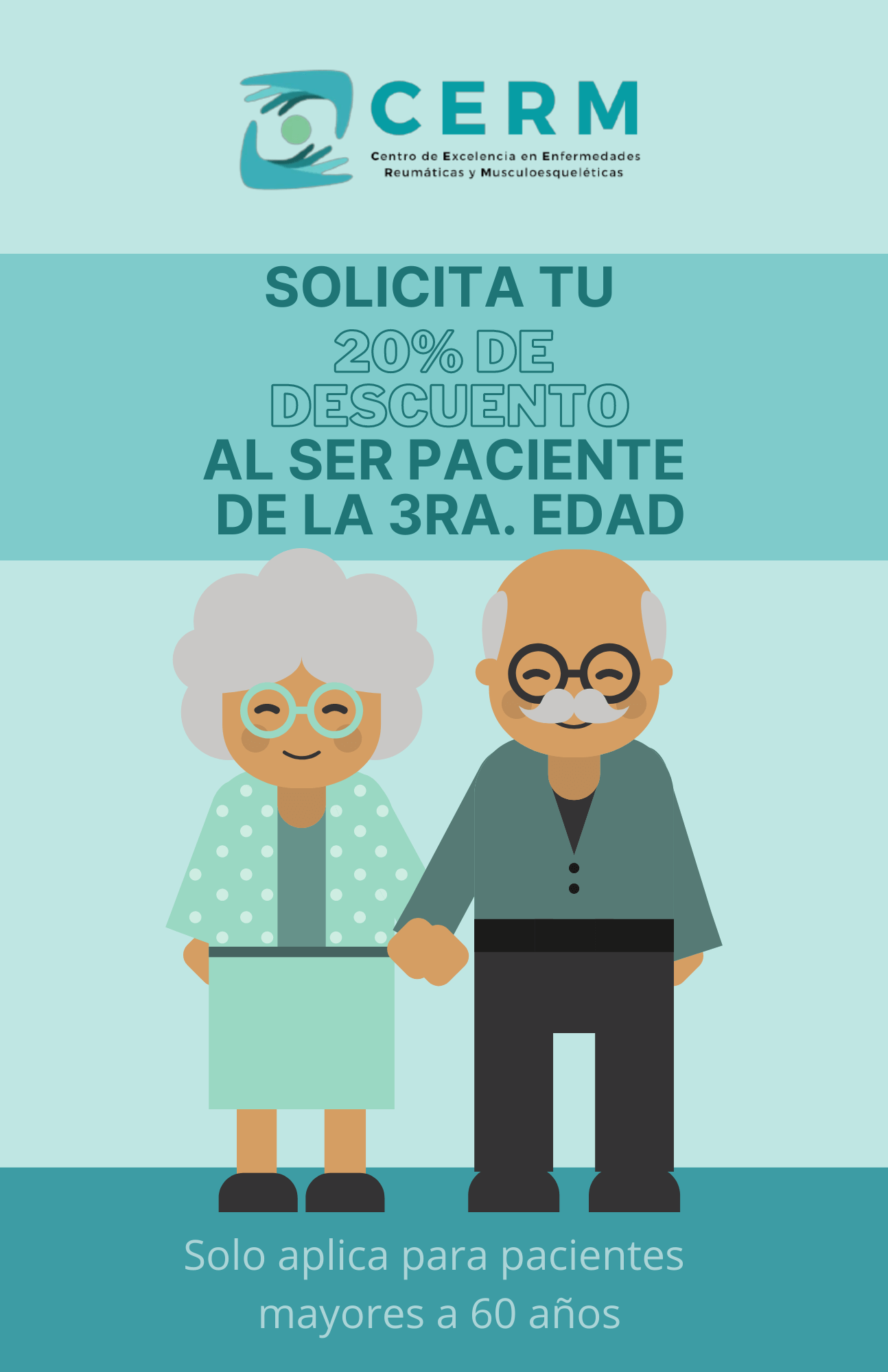 20% de descuento a pacientes de la 3ra edad