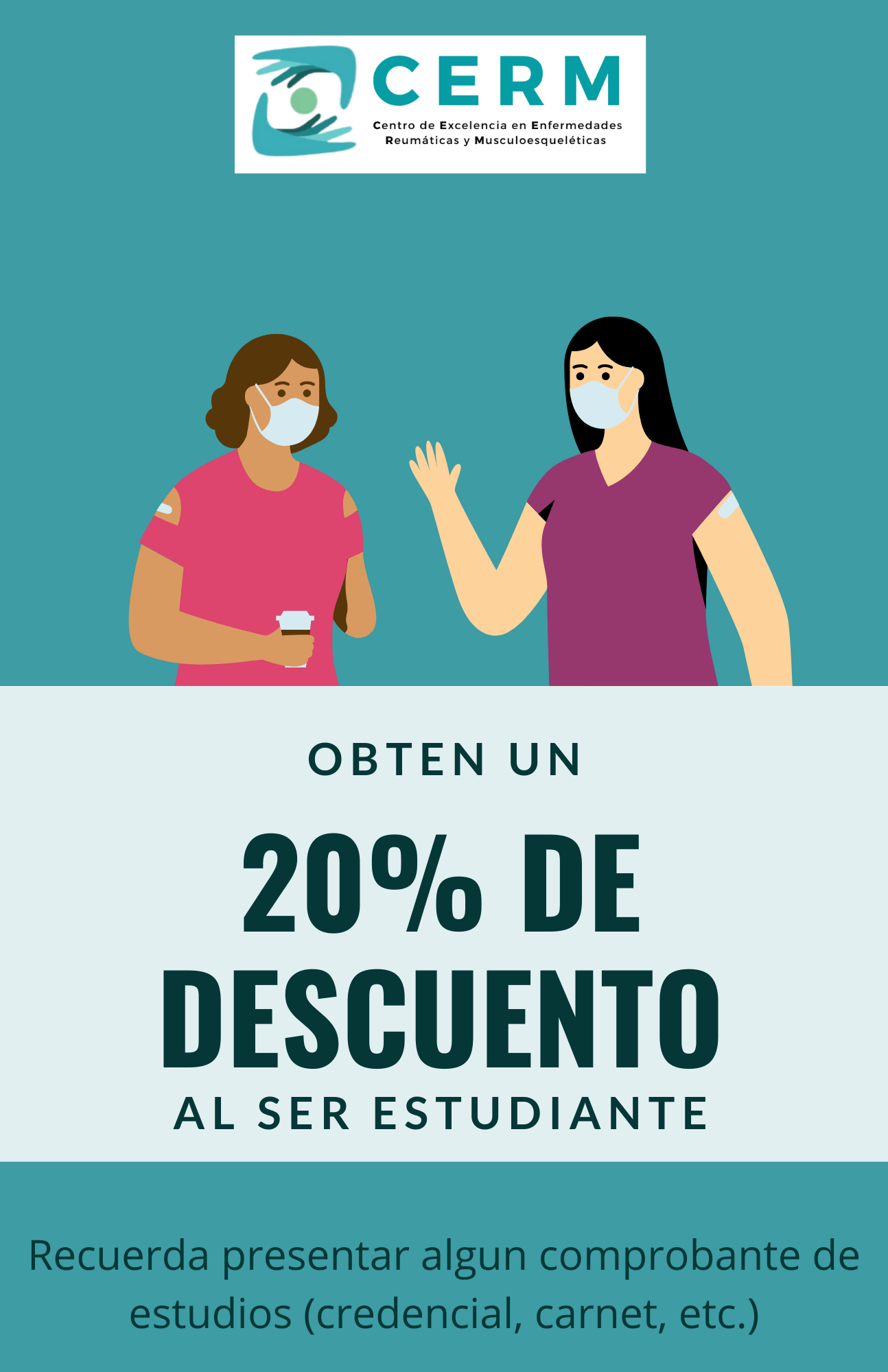 20% de descuento para estudiantes